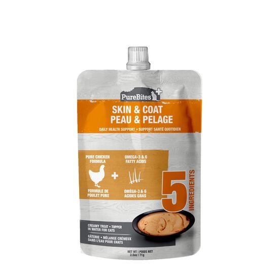 PureBites+ Skin & Coat Creamy Cat Treat