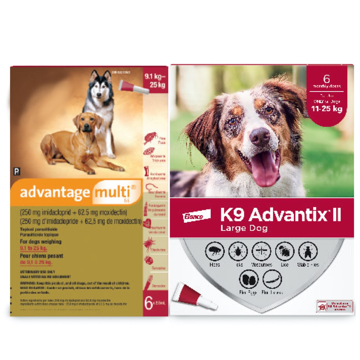 Multi-Duo for Dogs — Advantage Multi + K9 Advantix II