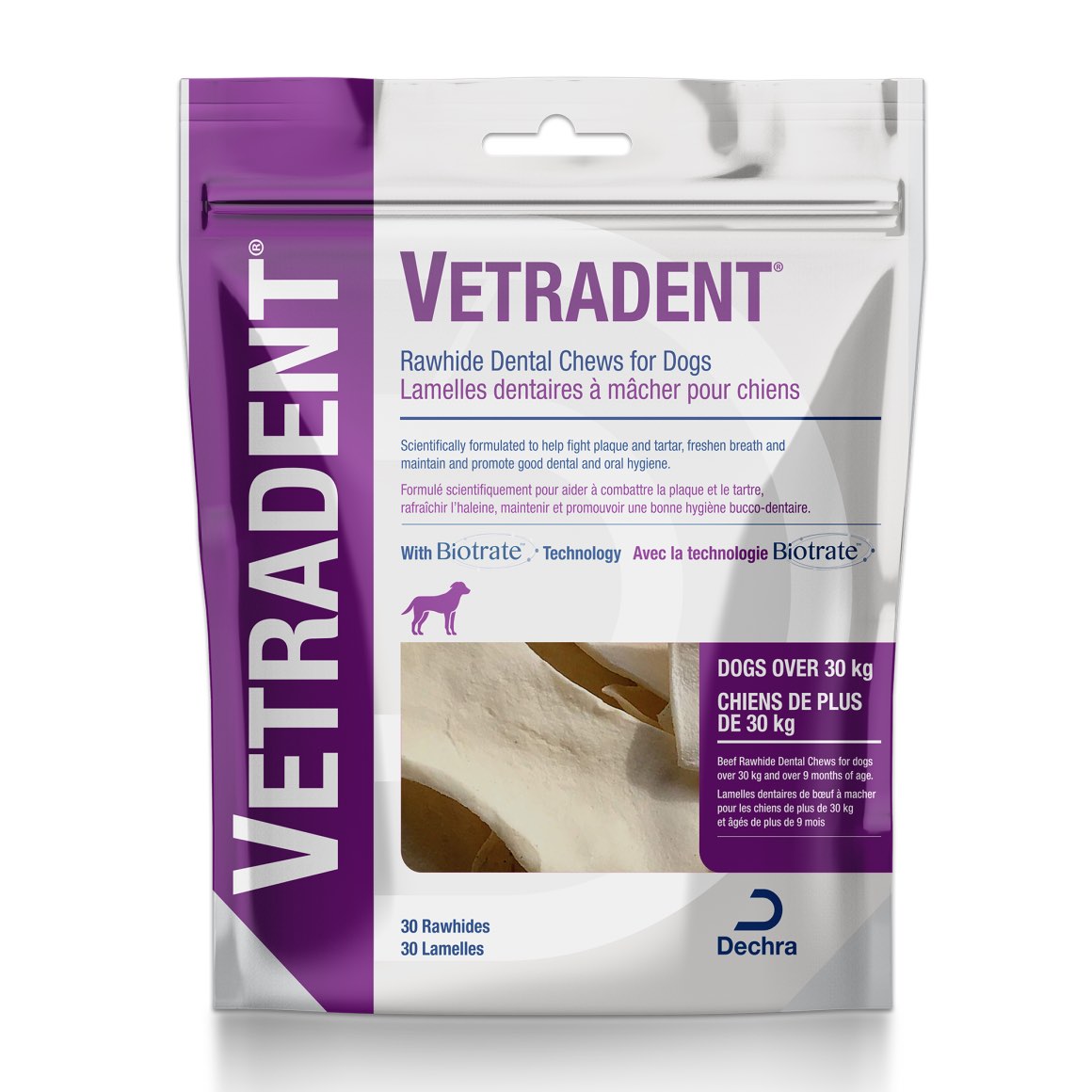 Vetradent Rawhide Dental Chews for Dogs