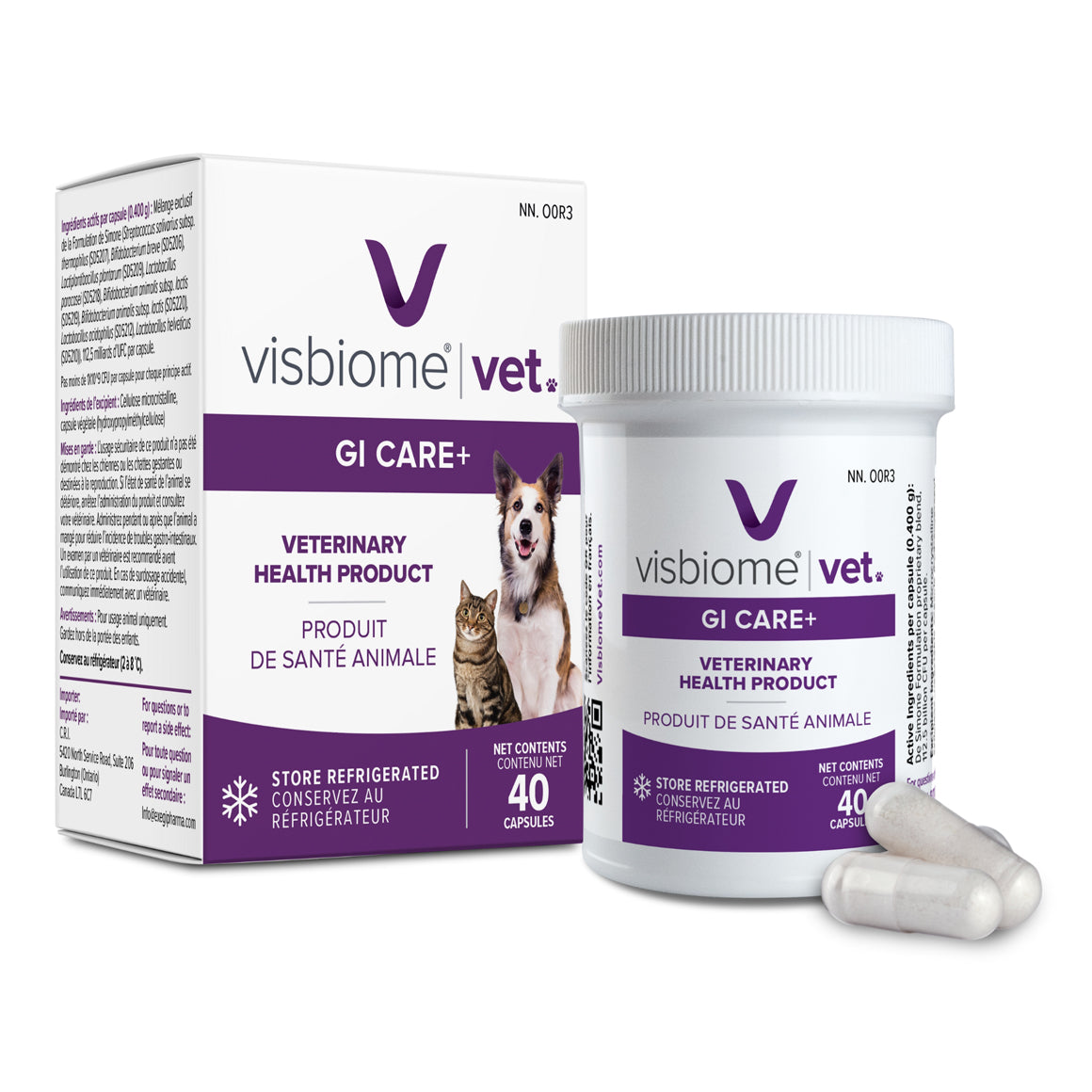 Visbiome Vet GI Care+ for Dogs & Cats *refrigeration*