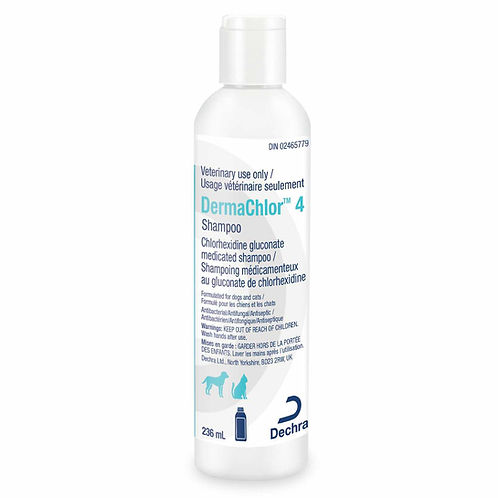DermaChlor 4 Shampoo for Dogs & Cats, 236mL / 473mL