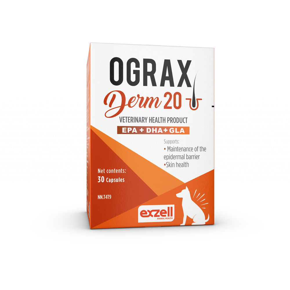 Ograx Derm 20 Capsules for Large Breed Dogs