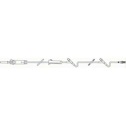 Baxter Interlink 10 Drops IV Set Duo-Vent Spike, 2 Ports