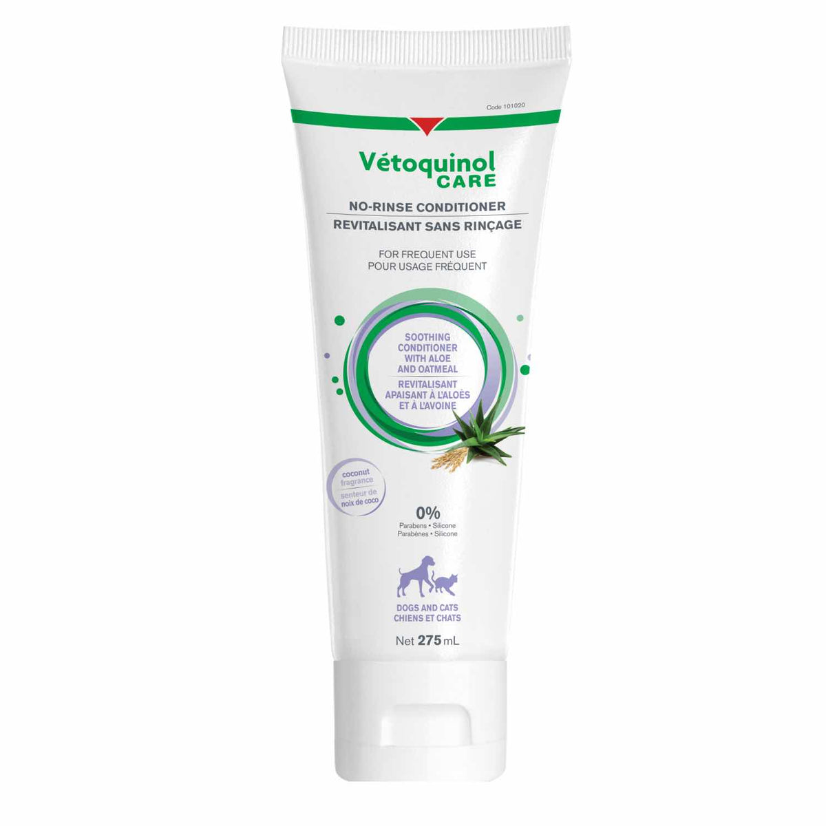 Vetoquinol Care Aloe and Oatmeal No-Rinse Conditioner