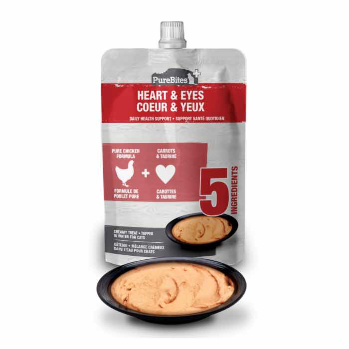 PureBites+ Heart & Eyes Creamy Cat Treat