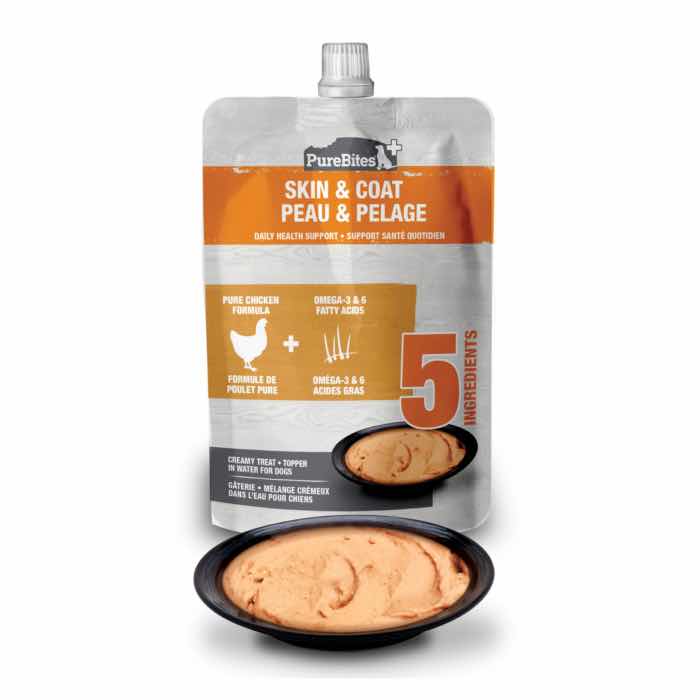 PureBites+ Skin & Coat Creamy Dog Treat