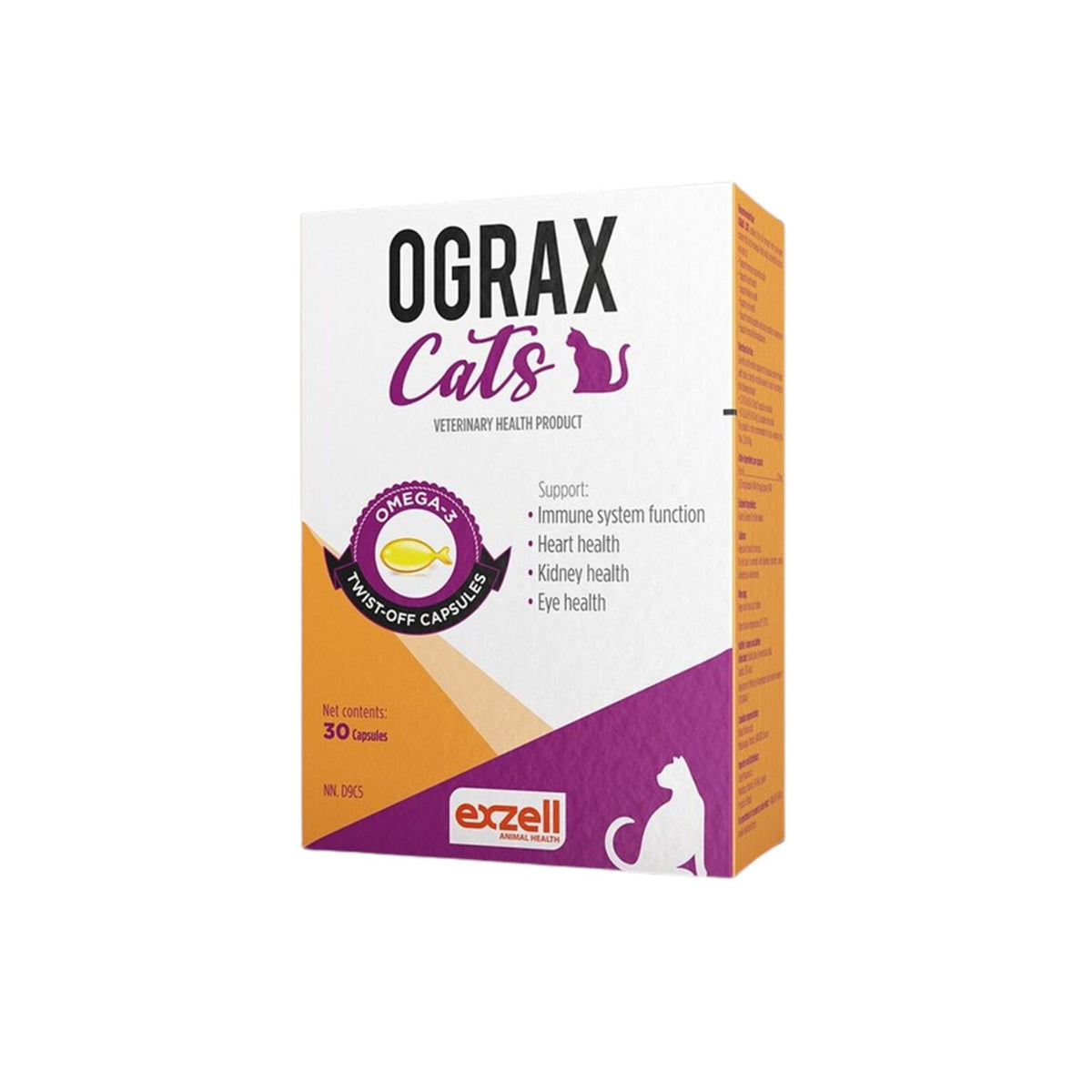 Ograx Feline Twist-off Capsules for Cats - 30 Capsules