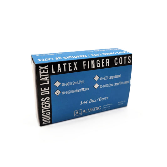 Almedic Latex Finger Cots (144-Count)