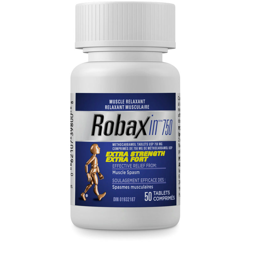 Robaxin 750 (Methocarbamol) Extra Strength Muscle Relaxant Tablets