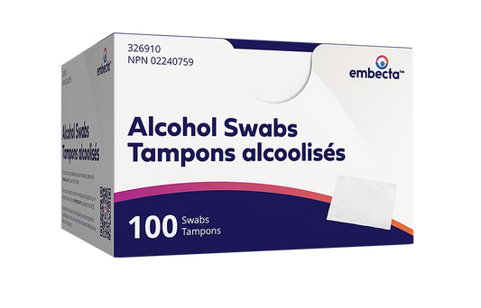 EMBECTA Alcohol Swabs, 100 Individually Wrapped Swabs