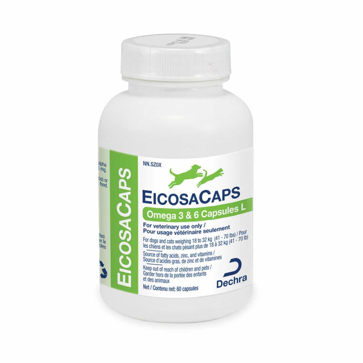 Eicosa Omega 3 & 6 Capsules for Cats & Dogs
