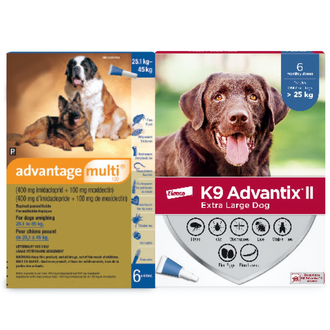 Multi-Duo for Dogs — Advantage Multi + K9 Advantix II