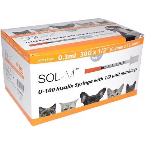SOL-M U-100 Insulin Syringe