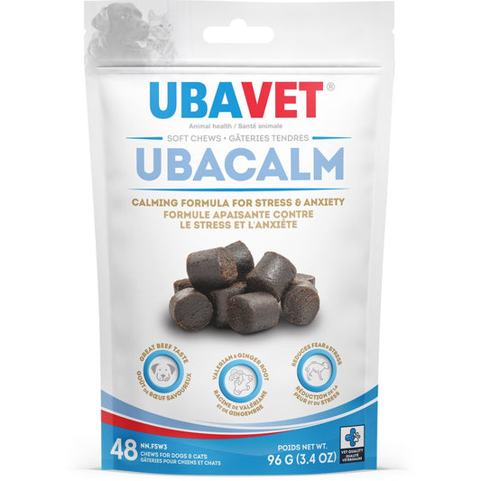 UBACALM Calming Soft Chews for Dogs & Cats