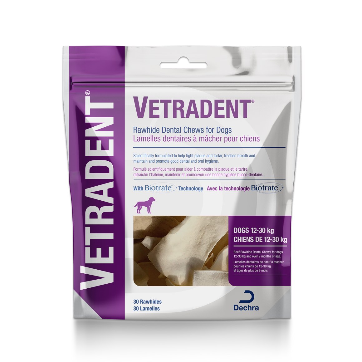Vetradent Rawhide Dental Chews for Dogs