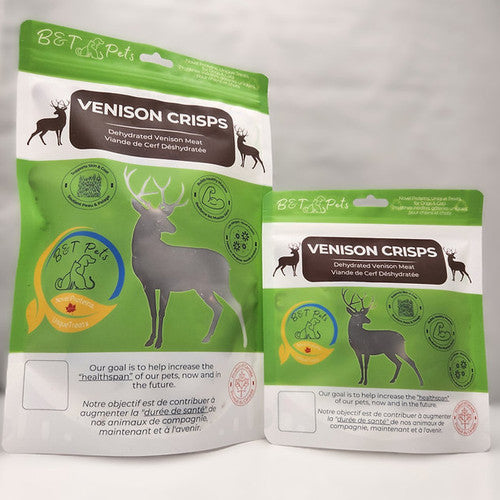 B&T Pets - Venison Crisps (Dehydrated Venison Meat)