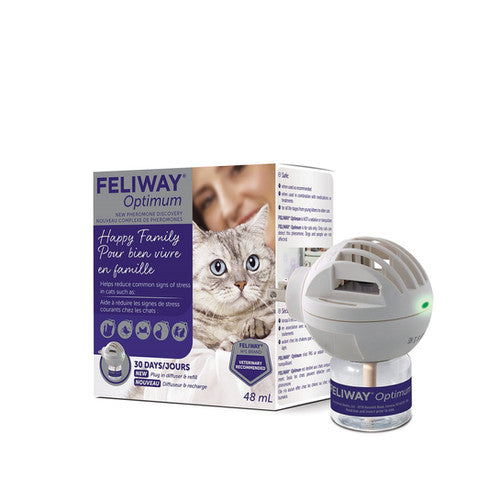 Feliway Optimum Cat Calming Pheromone Diffuser Kit & Refill