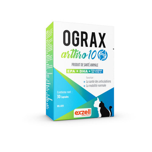 Ograx Arthro 10 Capsules for Small Dogs and Cats | Joint Health & Motility