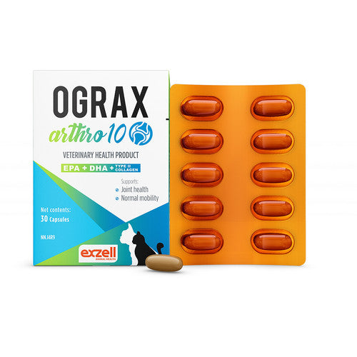 Ograx Arthro 10 Capsules for Small Dogs and Cats | Joint Health & Motility