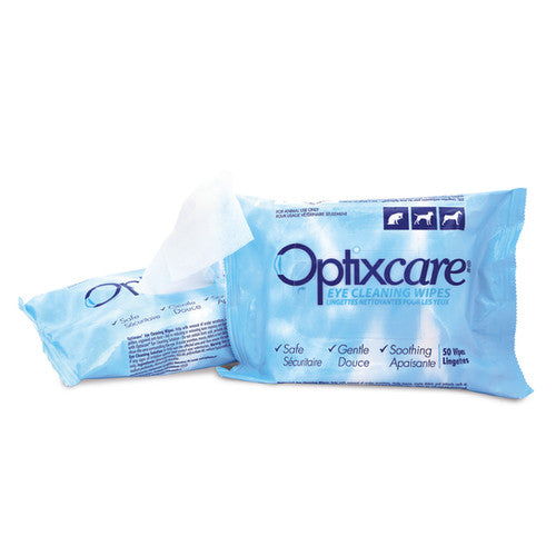 Optixcare Eye Cleaning Wipes for Dogs & Cats, 50 Count