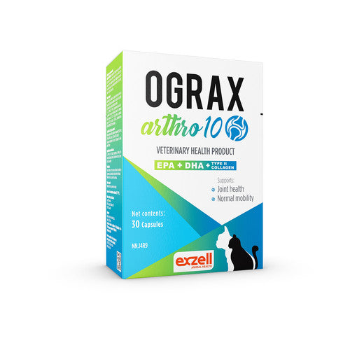 Ograx Arthro 10 Capsules for Small Dogs and Cats | Joint Health & Motility